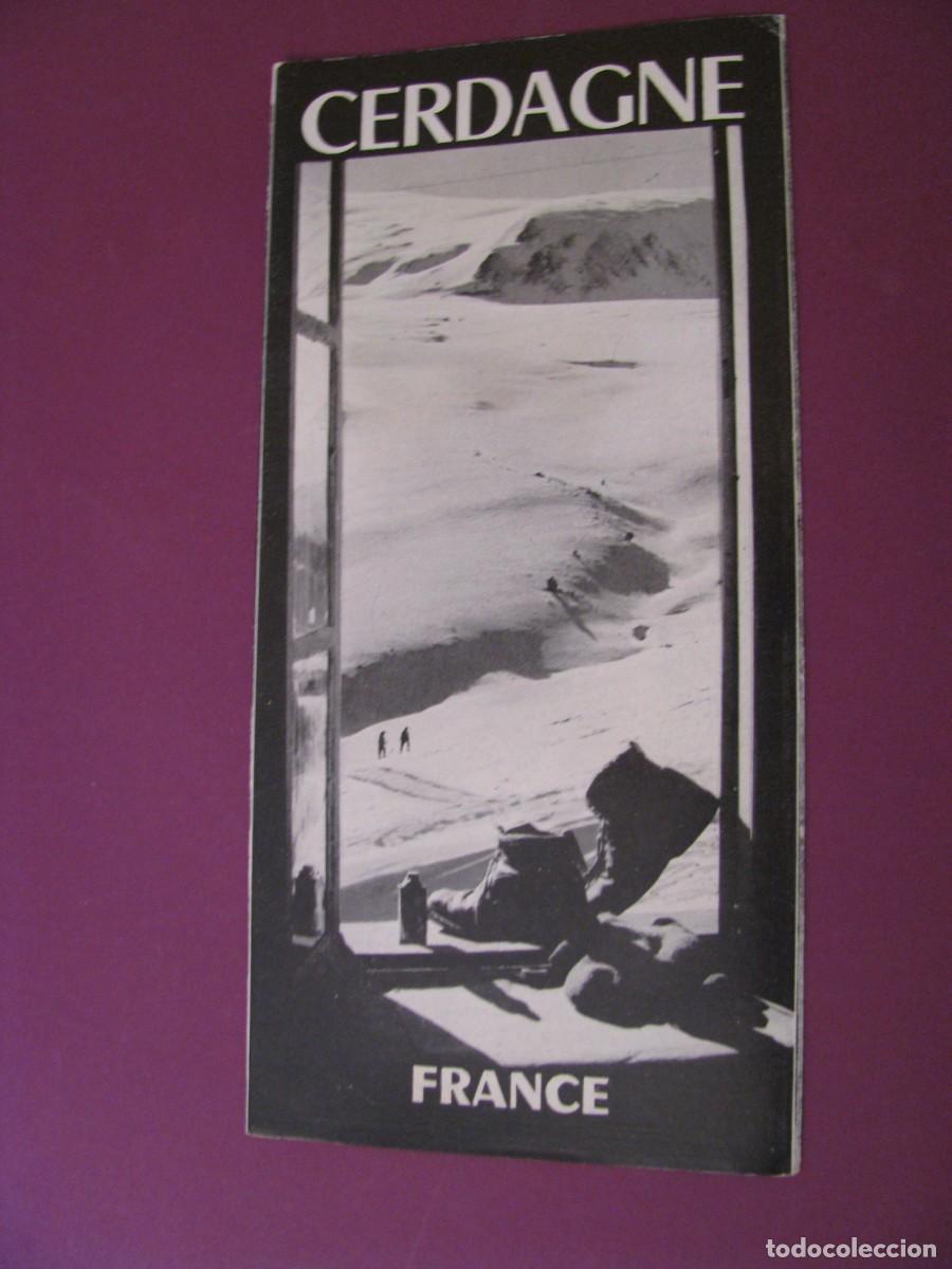Folletos de turismo: FOLLETO DE TURISMO DE LOS A&Ntilde;OS 50. FRANCIA. CERDAGNE.