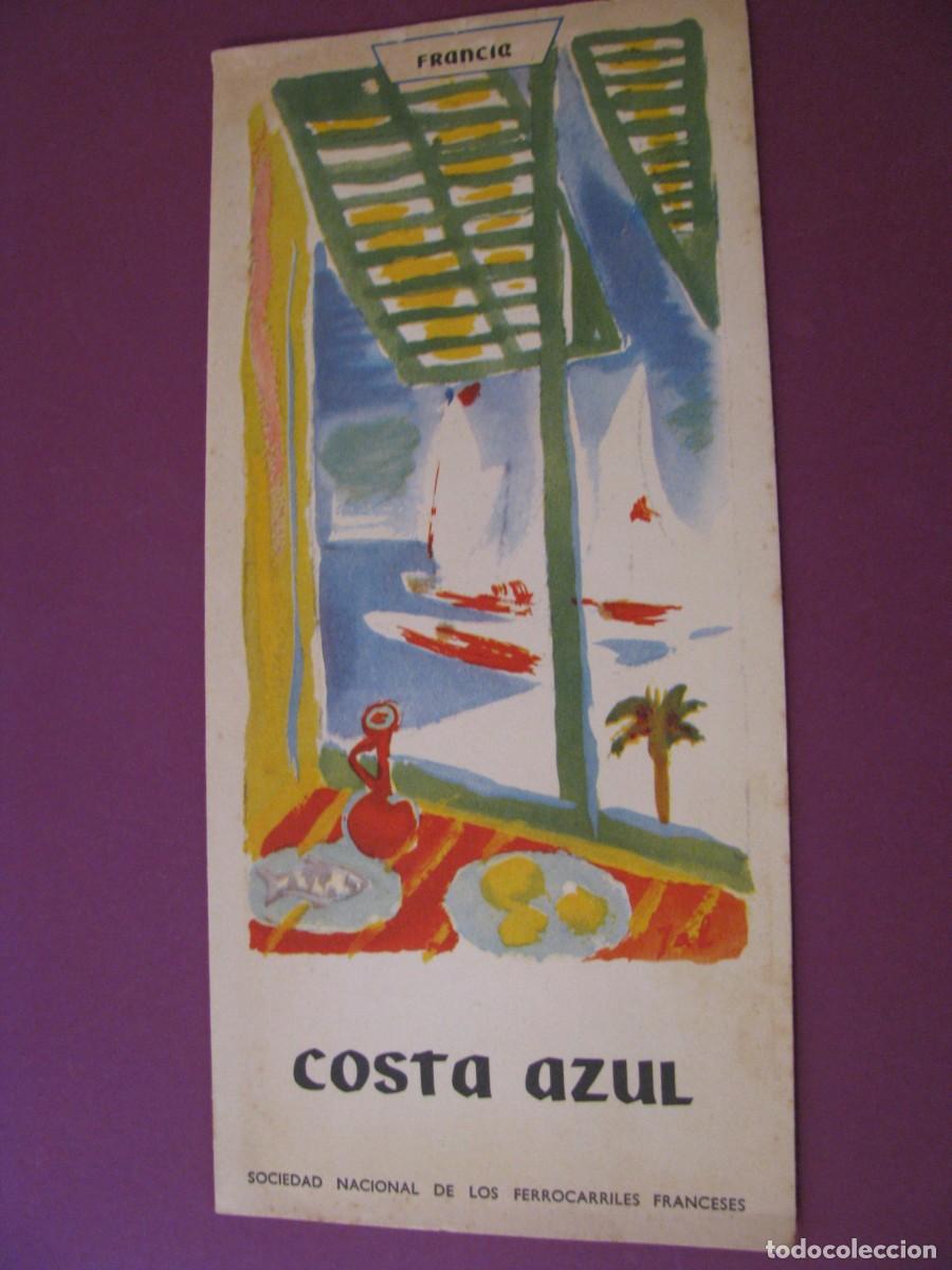 Folletos de turismo: FOLLETO DE TURISMO DE LOS A&Ntilde;OS 50. FRANCIA. COSTA AZUL. 1953