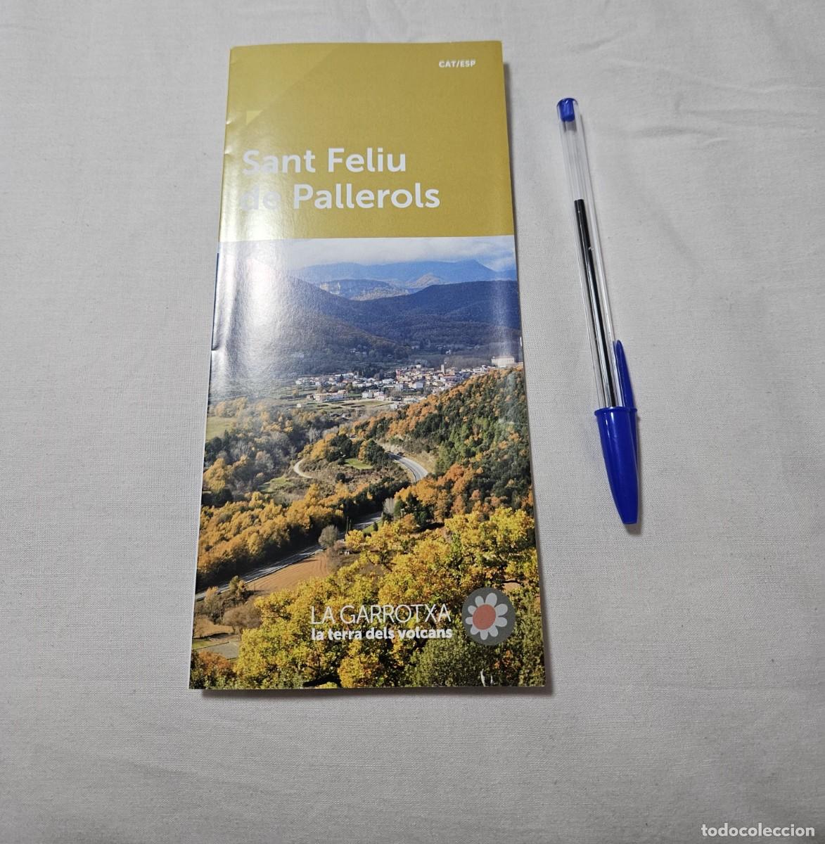 Folletos de turismo: Folleto/ Plano Desplegable Oficial D&acute;Ajuntament De Sant Feliu Pallerols La Garrotxa Terra De Volc&aacute;n