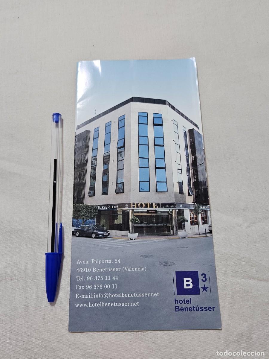 Folletos de turismo: Folleto Tur&iacute;stico desplegable Informativo Del Hotel Benet&uacute;sser 3 Estrellas De Valencia.