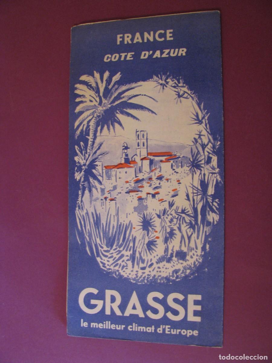 Brochures de tourisme: FOLLETO DE TURISMO DE LOS A&Ntilde;OS 50. FRANCIA. COTE D'AZUR.