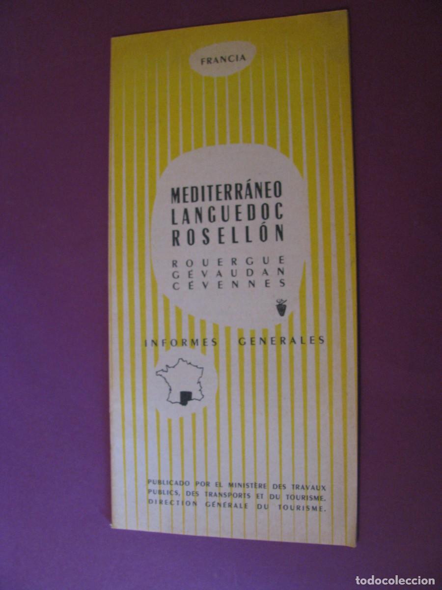 Brochures de tourisme: FOLLETO DE TURISMO DE LOS A&Ntilde;OS 50. FRANCIA. MEDITERRANEO LANGUEDOC ROSELLON
