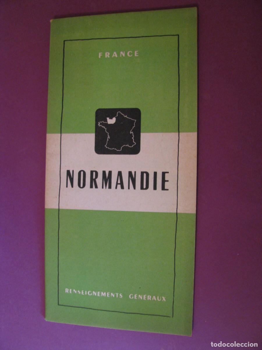 Brochures de tourisme: FOLLETO DE TURISMO DE LOS A&Ntilde;OS 50. FRANCIA. NORMANDIE