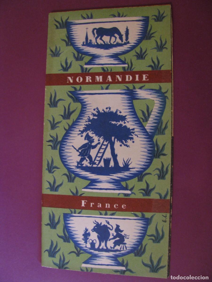 Folletos de turismo: FOLLETO DE TURISMO DE LOS A&Ntilde;OS 50. FRANCIA. NORMANDIE