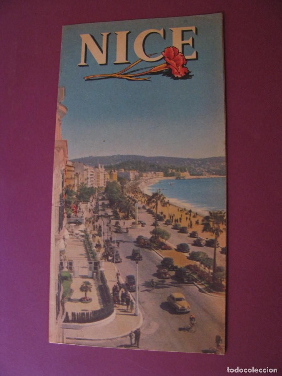Folletos de turismo: FOLLETO DE TURISMO DE LOS A&Ntilde;OS 50. FRANCIA. NICE. NIZA