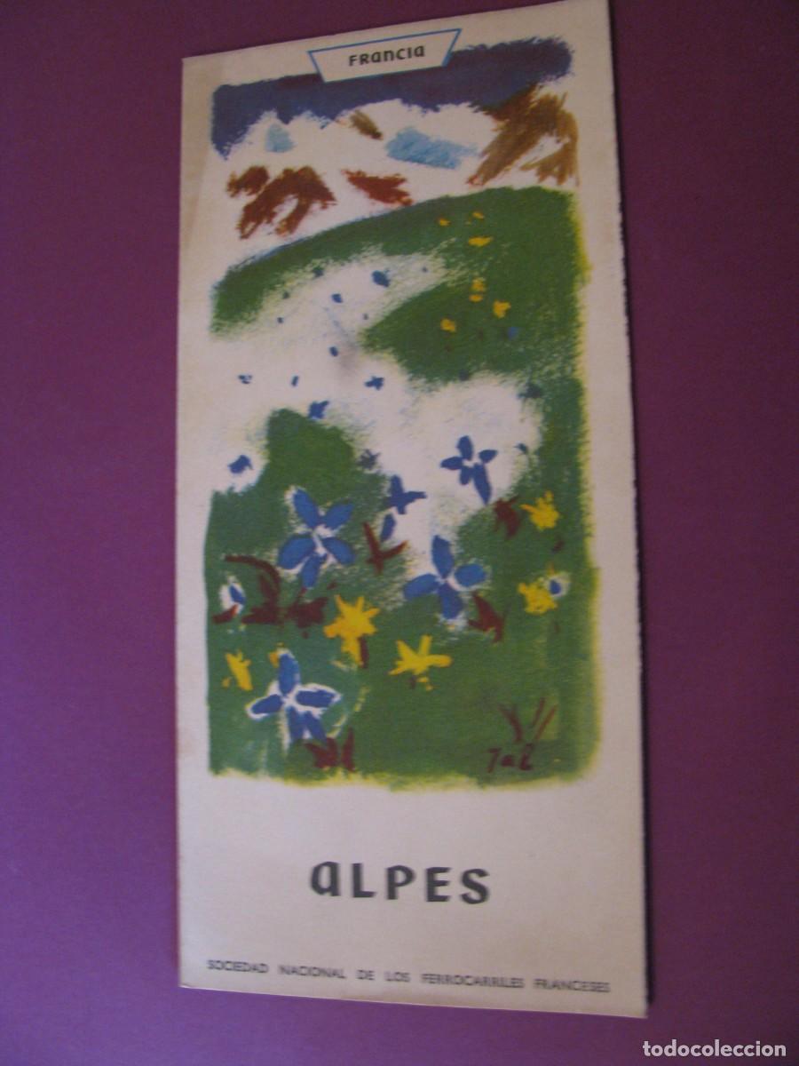 Folletos de turismo: FOLLETO DE TURISMO DE LOS A&Ntilde;OS 50. FRANCIA. ALPES. 1953
