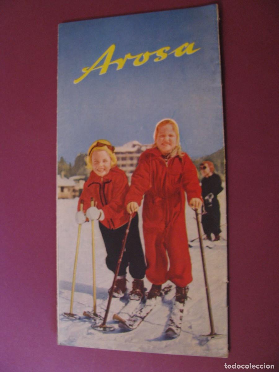 Folletos de turismo: FOLLETO DE TURISMO DE LOS A&Ntilde;OS 50. SUIZA. AROSA.