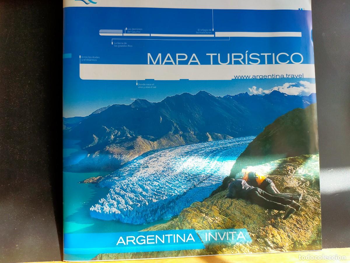 Folhetos de turismo: ARGENTINA. MAPA TUR&Iacute;STICO. ARGENTINA INVITA. ARGENTINA TRAVEL