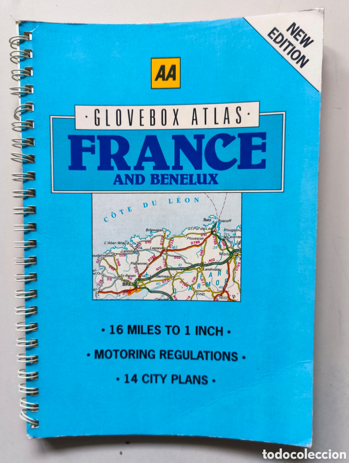 Folletos de turismo: France and Benelux (AA Glovebox Atlas) Edici&oacute;n Ingl&eacute;s 1992
