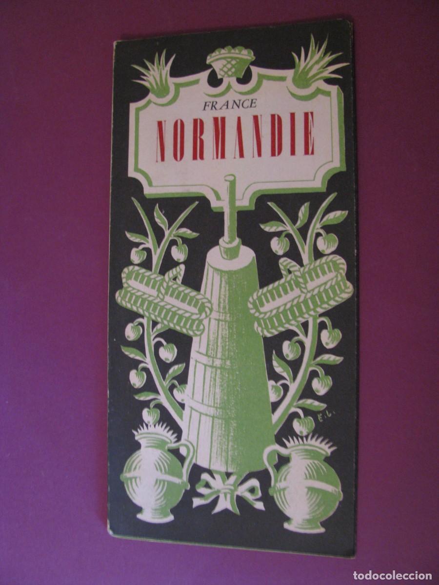 Folletos de turismo: FOLLETO DE TURISMO DE LOS A&Ntilde;OS 50. FRANCIA. NORMANDIE.