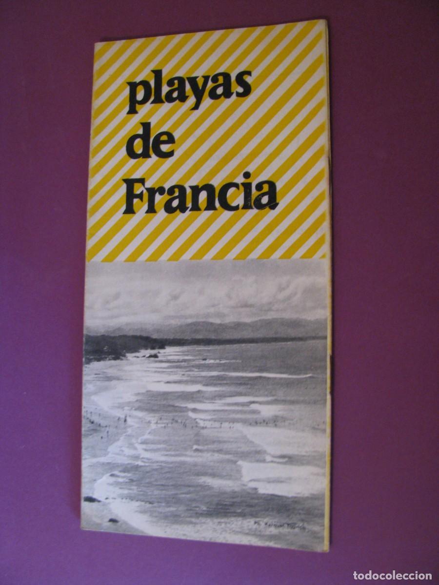 Folletos de turismo: FOLLETO DE TURISMO DE LOS A&Ntilde;OS 50. PLAYAS DE FRANCIA.