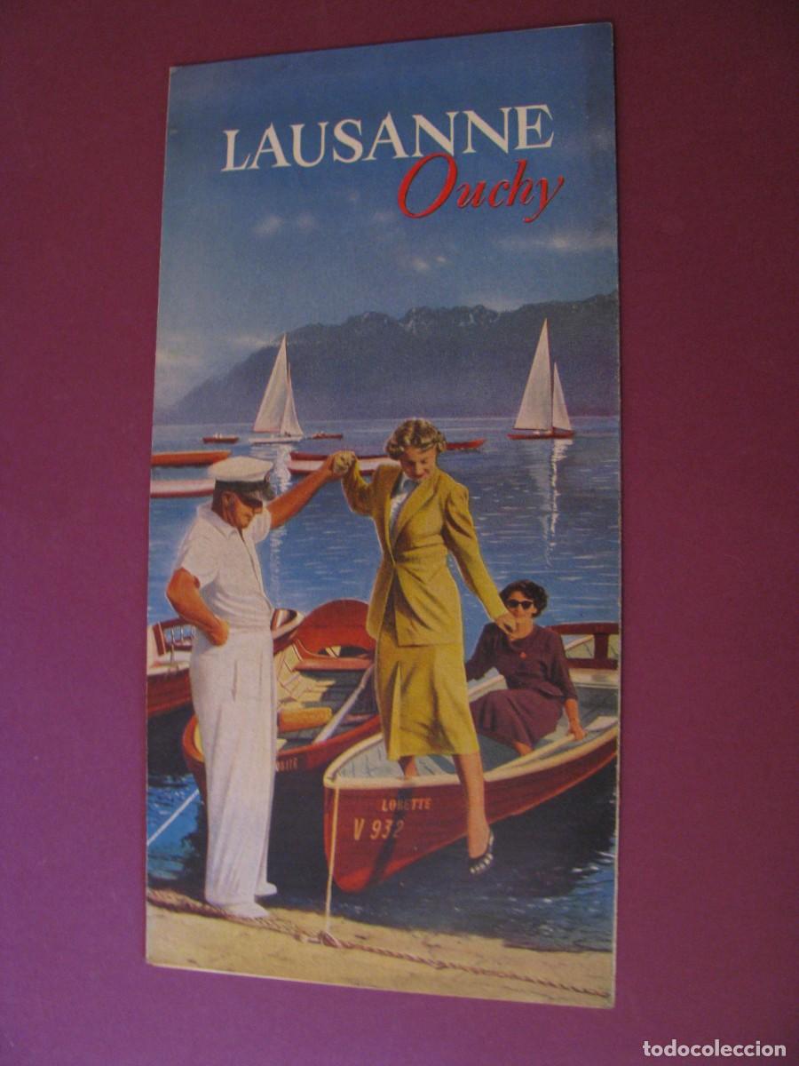 Folletos de turismo: FOLLETO DE TURISMO DE LOS A&Ntilde;OS 50. SUIZA. LAUSANNE OUCHY