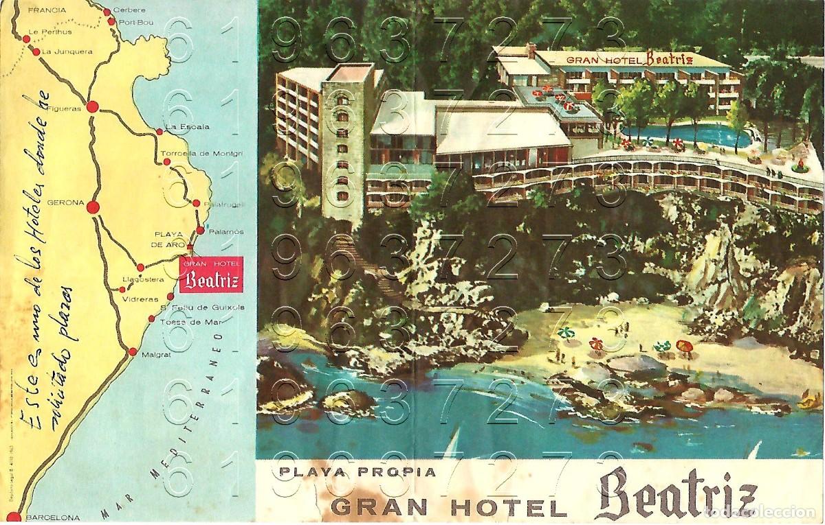 Folletos de turismo: PLAYA DE ARO HOTEL BEATRIZ PUBLICIDAD A&Ntilde;OS 60 M17