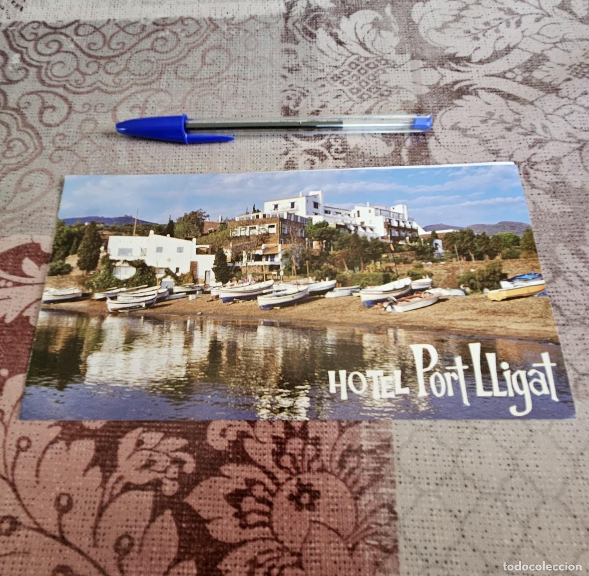Folletos de turismo: Antiguo Folleto D&iacute;ptico Tur&iacute;stico Del Hotel Port Lligat situado En Una Cala De Cadaqu&eacute;s (C. Brava).