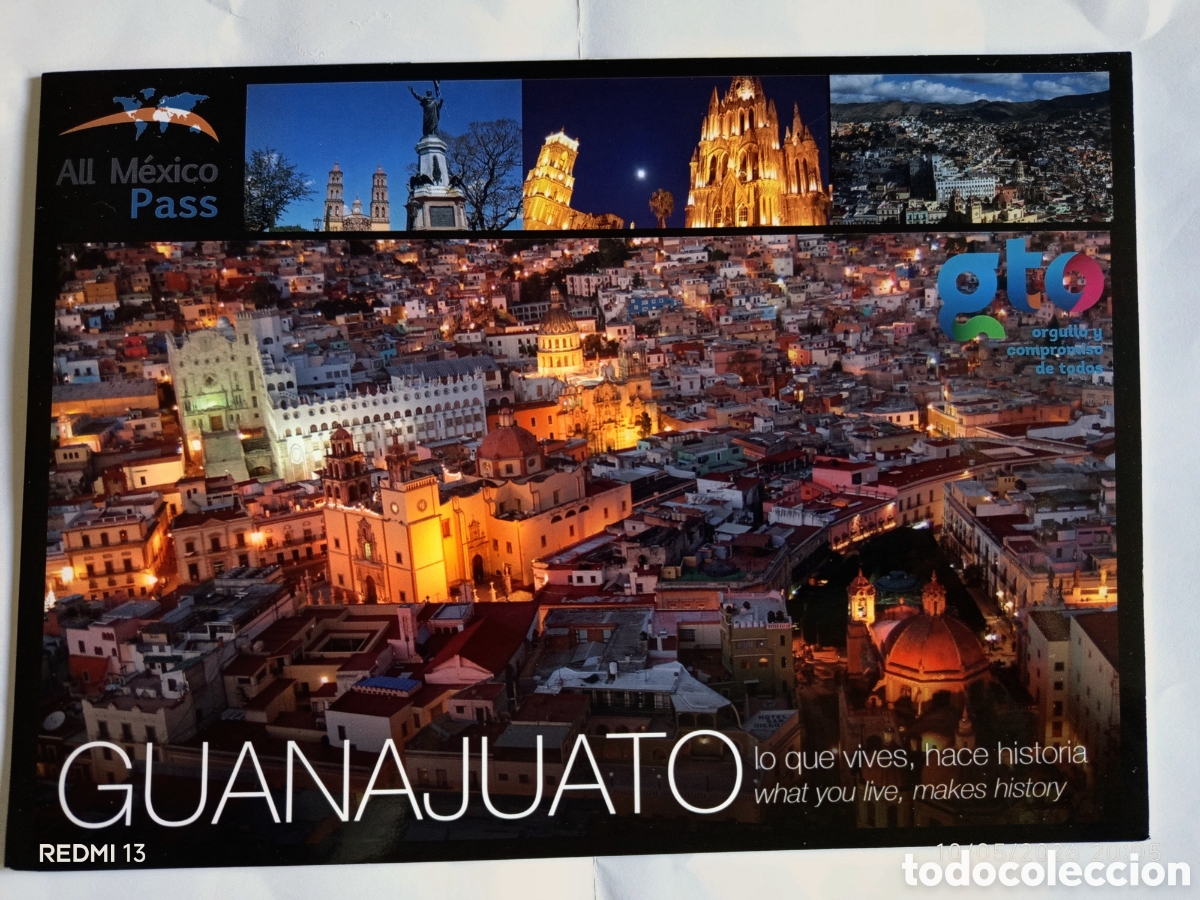Folletos de turismo: GUANAJUATO, M&Eacute;XICO. Gran desplegable.