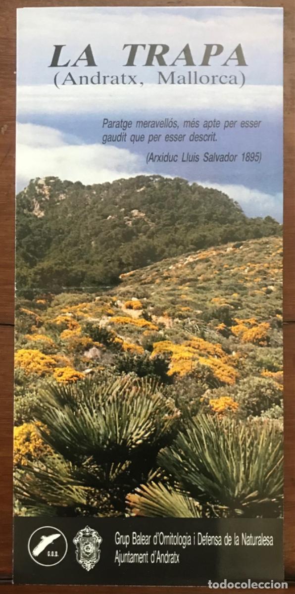 Folletos de turismo: LA TRAPA (Andratx, Mallorca) - 1988 - Tr&iacute;ptico informat&iacute;vo - G.O.B. / Aj. Andratx