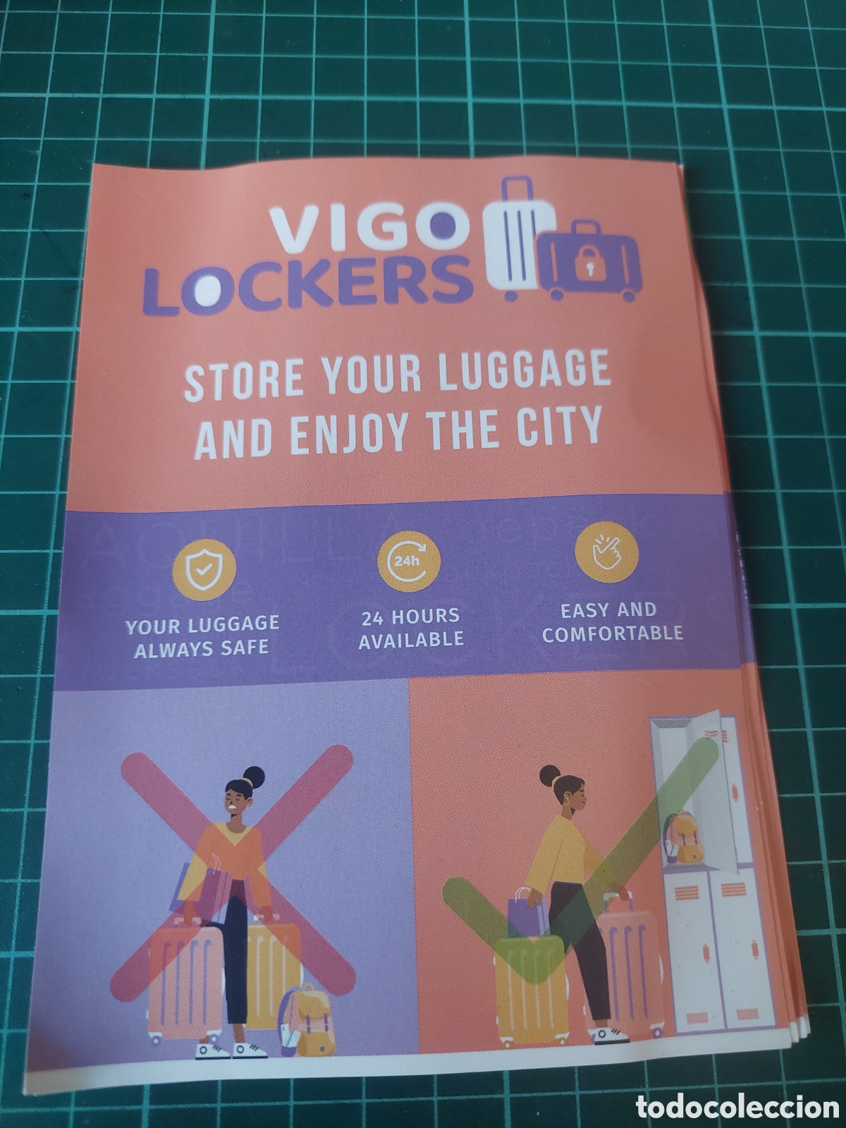 Folletos de turismo: PUBLICIDAD VIGO LOCKERS TRASPORTES