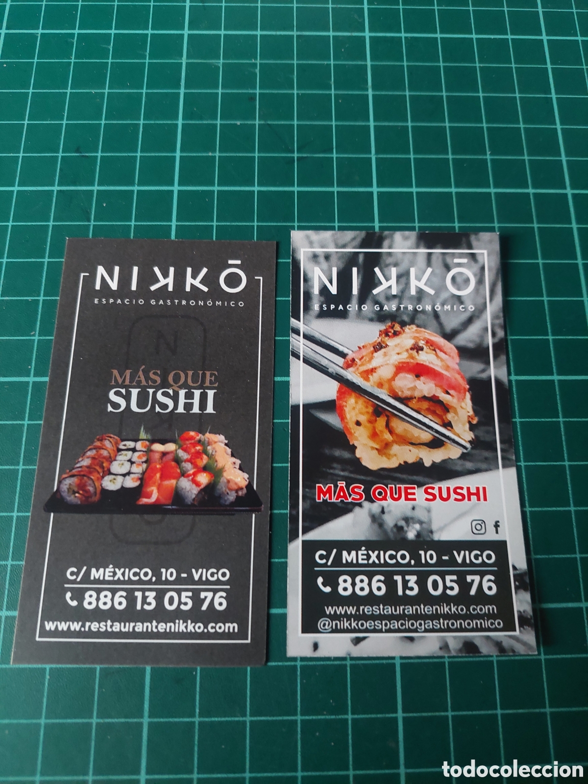 Folletos de turismo: VIGO TARJETA NIKKO SUSHI VIGO PONTEVEDRA GALICIA Cocina japonesa