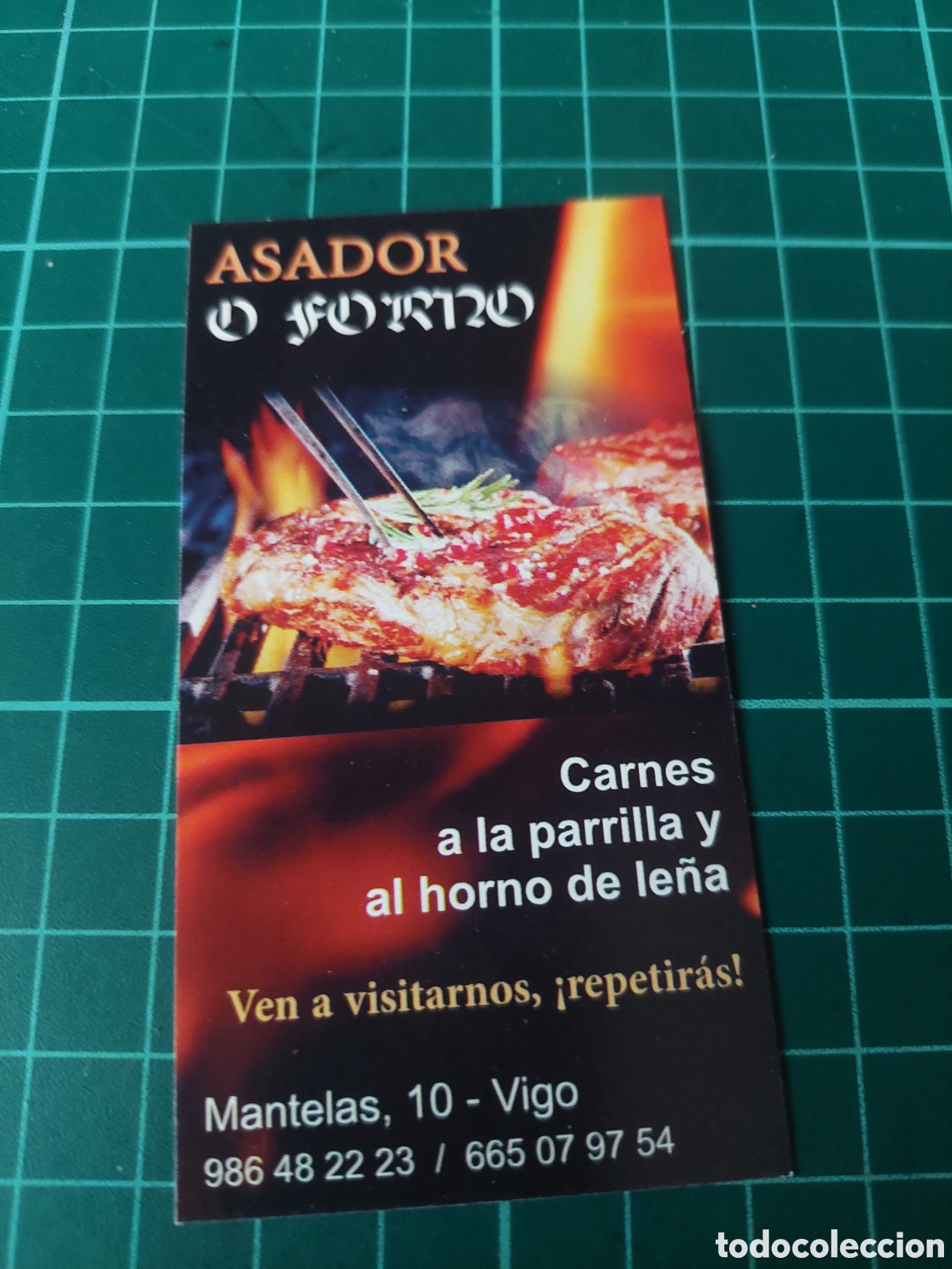 Folletos de turismo: TARJETA VIGO ASADOR O FORNO