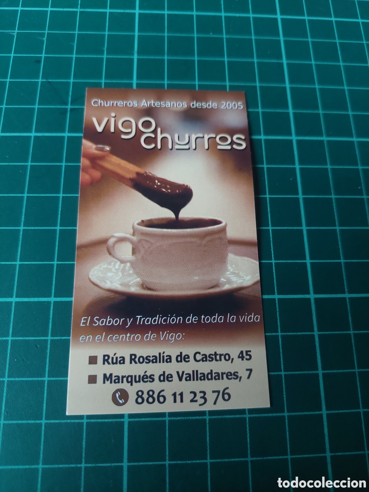 Folletos de turismo: TARJETA VIGO CHURROS ARTESANOS