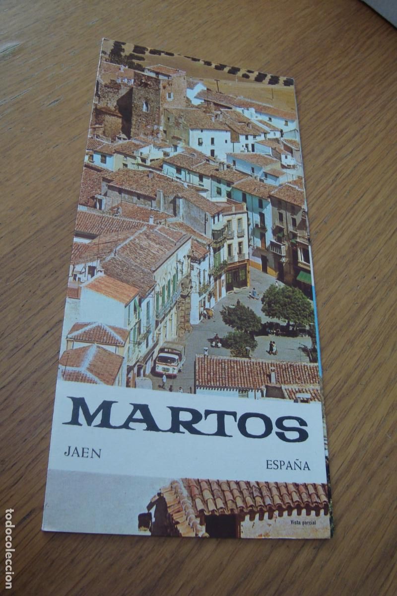 Folletos de turismo: ANTIGUO FOLLETO TURISMO MARTOS JAEN A&Ntilde;OS 60.70