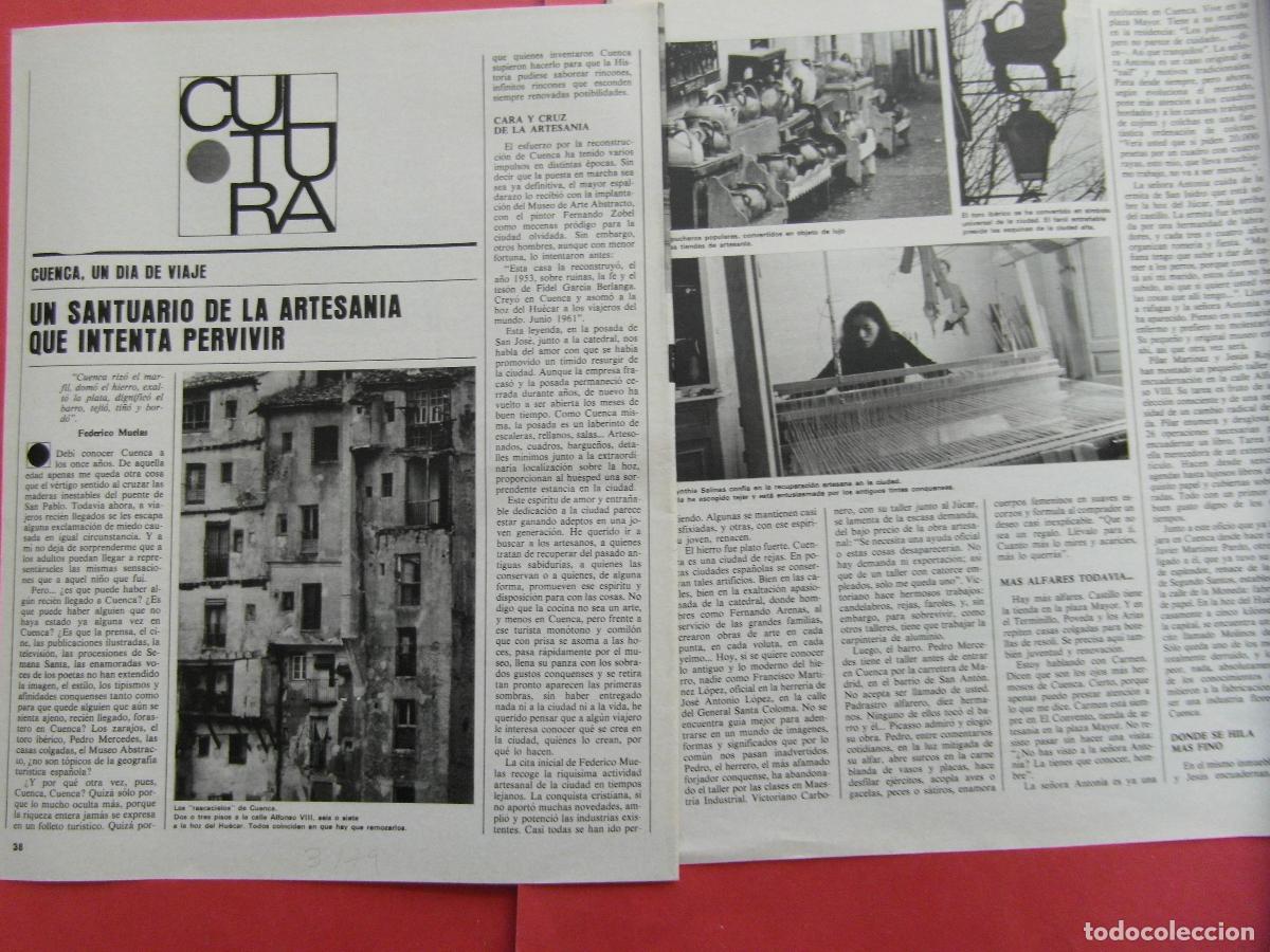 Folletos de turismo: ARTICULO 1979 - REF: ARTTREN02 - CUENCA - PUCHEROS ALFARES - 3 PAGINAS