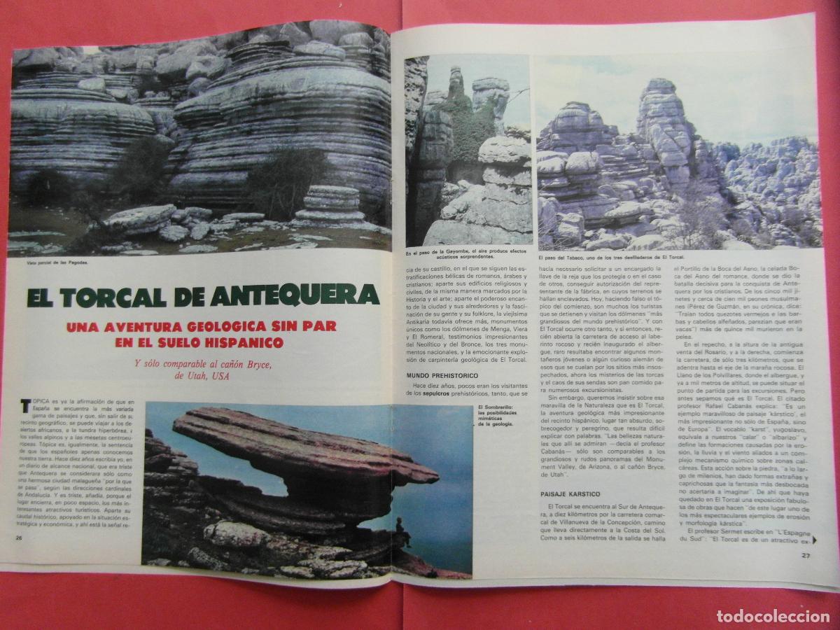 Foglietti di turismo: ARTICULO 1979 - REF: ARTTREN02 - EL TORCAL DE ANTEQUERA - HUELVA RENFE TREN UT 436 440 ELECTRICAS