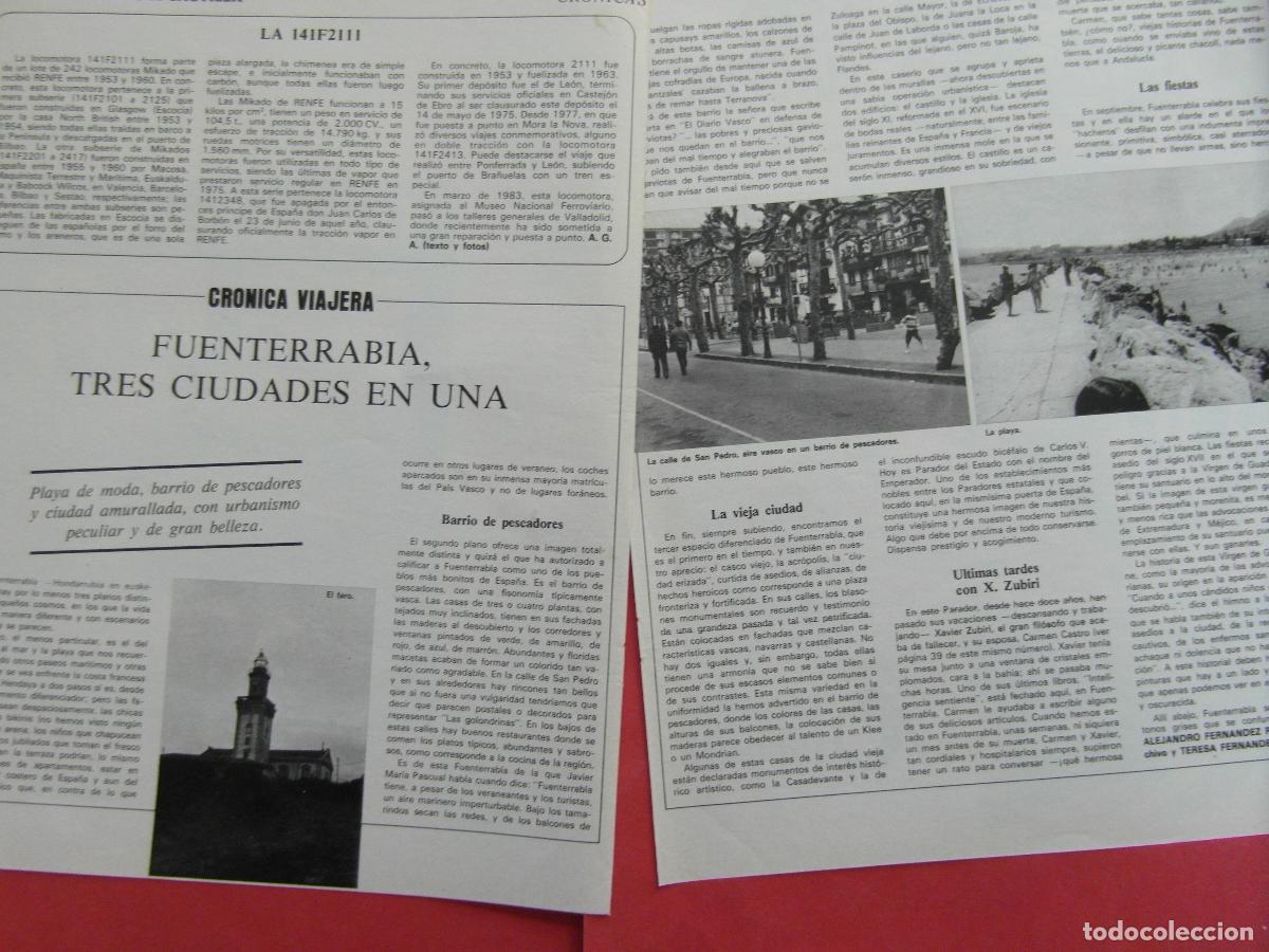 Tourismusbrosch&uuml;ren: ARTICULO 1983 - REF: ARTTREN02 - FUENTERRABIA TRES CIUDADES EN UNA - 2 PAGINAS