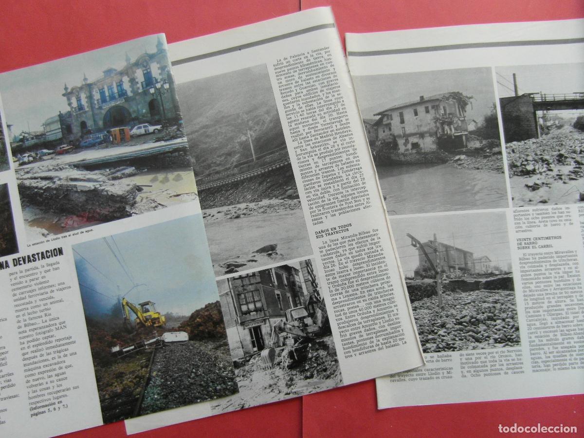 Travel Brochures: ARTICULO 1983 - REF: ARTTREN02 - LLODIO BILBAO DESTROZOS INUNDACIONES - 4 PAGINAS