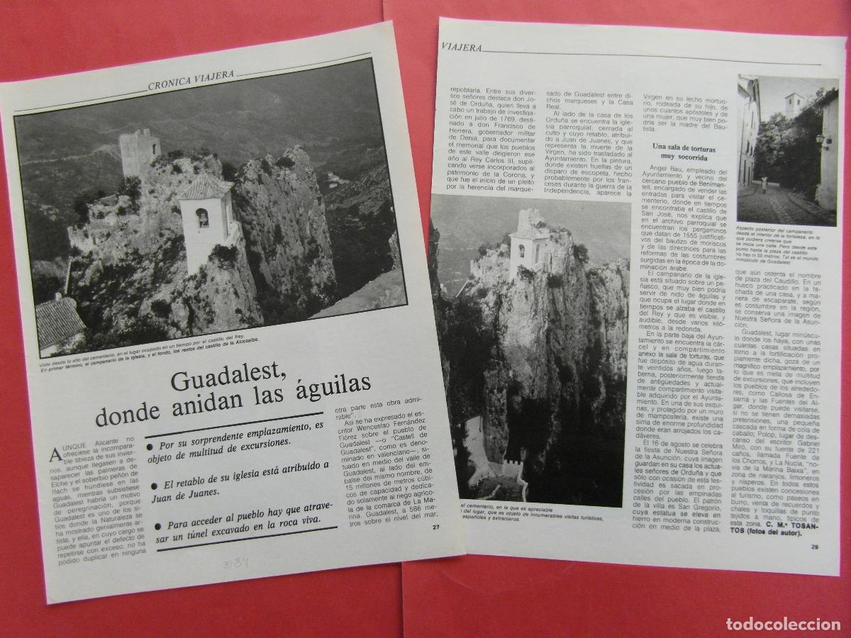 Travel Brochures: ARTICULO 1984 - REF: ARTTREN02 - GUADALEST - 3 PAGINAS
