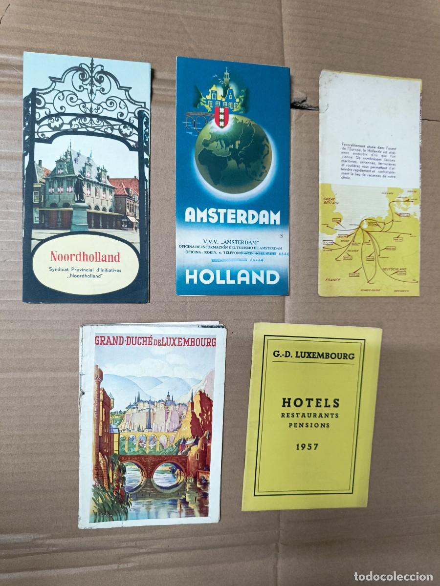 Folletos de turismo: LOTE DE 5 ANTIGUOS FOLLETOS TURISTICOS DE HOLANDA Y LUXEMBURGO, 1957, AMSTERDAM, NEDERLAND -P21