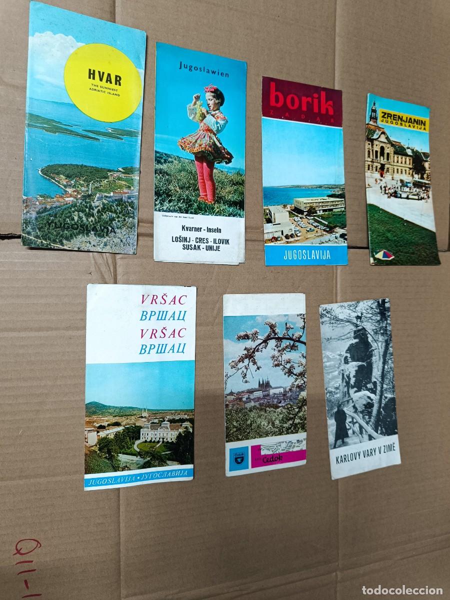 Folletos de turismo: LOTE DE 7 ANTIGUOS FOLLETOS TURISTICOS DE A&Ntilde;OS 60, YUGOSLAVIA Y CHECOSLOVAQUIA COMUNISTAS -P21