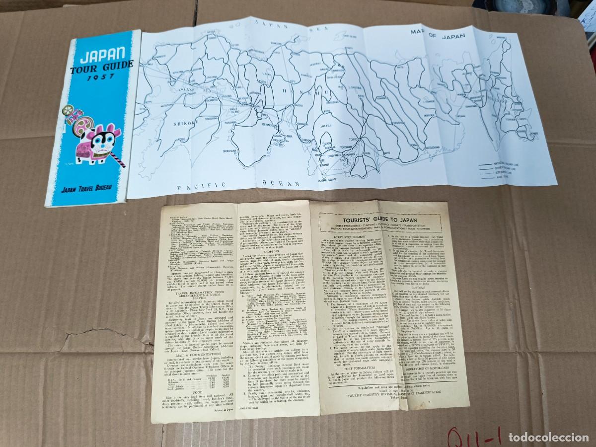 Folletos de turismo: LOTE 2 ANTIGUOS FOLLETOS TURISTICOS DE JAPON, GUIA 1957, A&Ntilde;OS 50, JAPAN TOUR GUIDE -P21