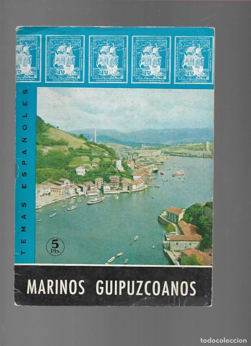 Folletos de turismo: TEMAS ESPA&Ntilde;OLES MARINOS GUIPUZCANOS 1968 N&ordm; 495