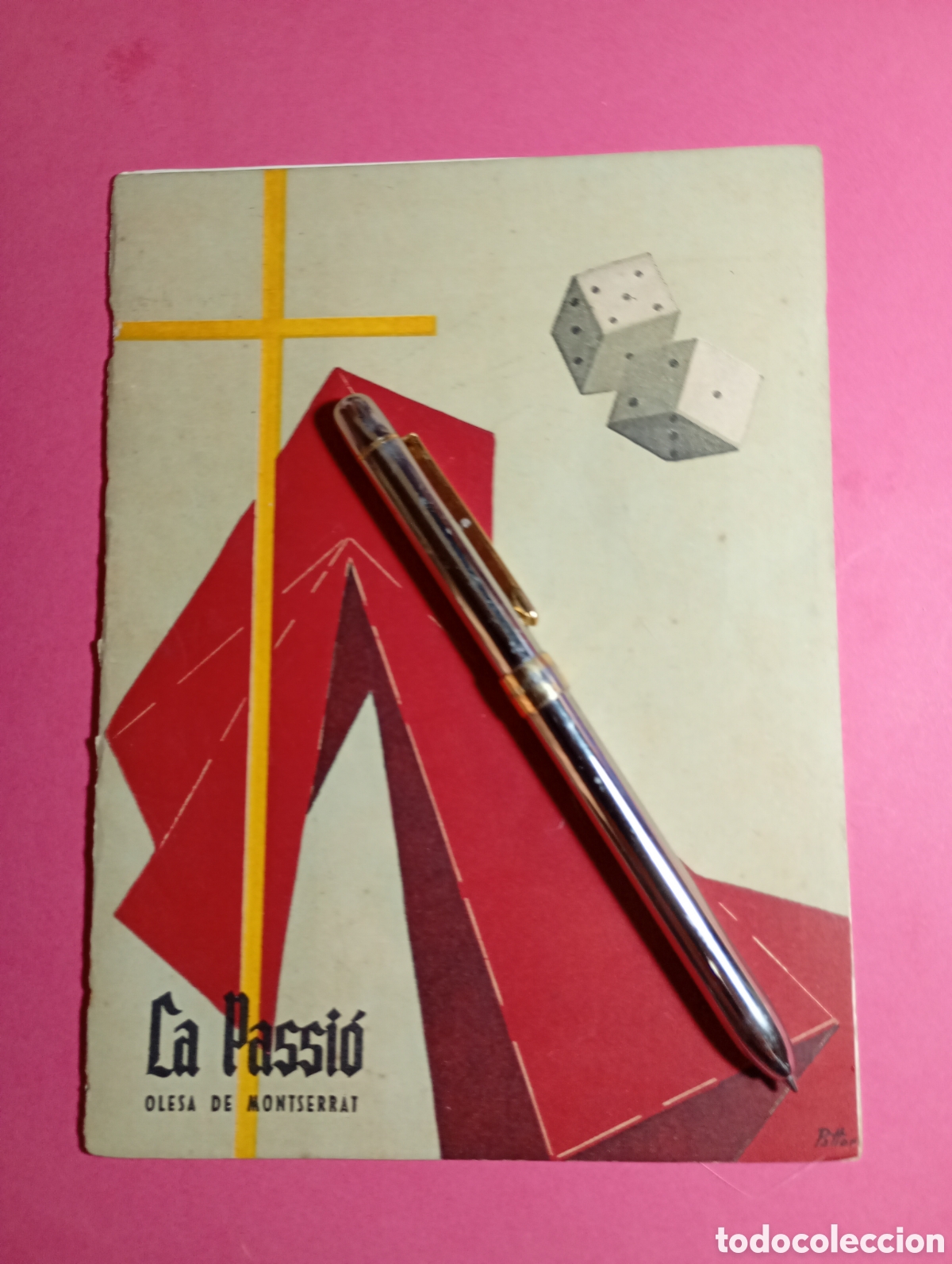 Folletos de turismo: Folleto La Passi&oacute; d'Olesa 1960 - Gran Publicidad Retro: Damm, Radio Maym&oacute;, Inoxcrom, Almacenes Jorba