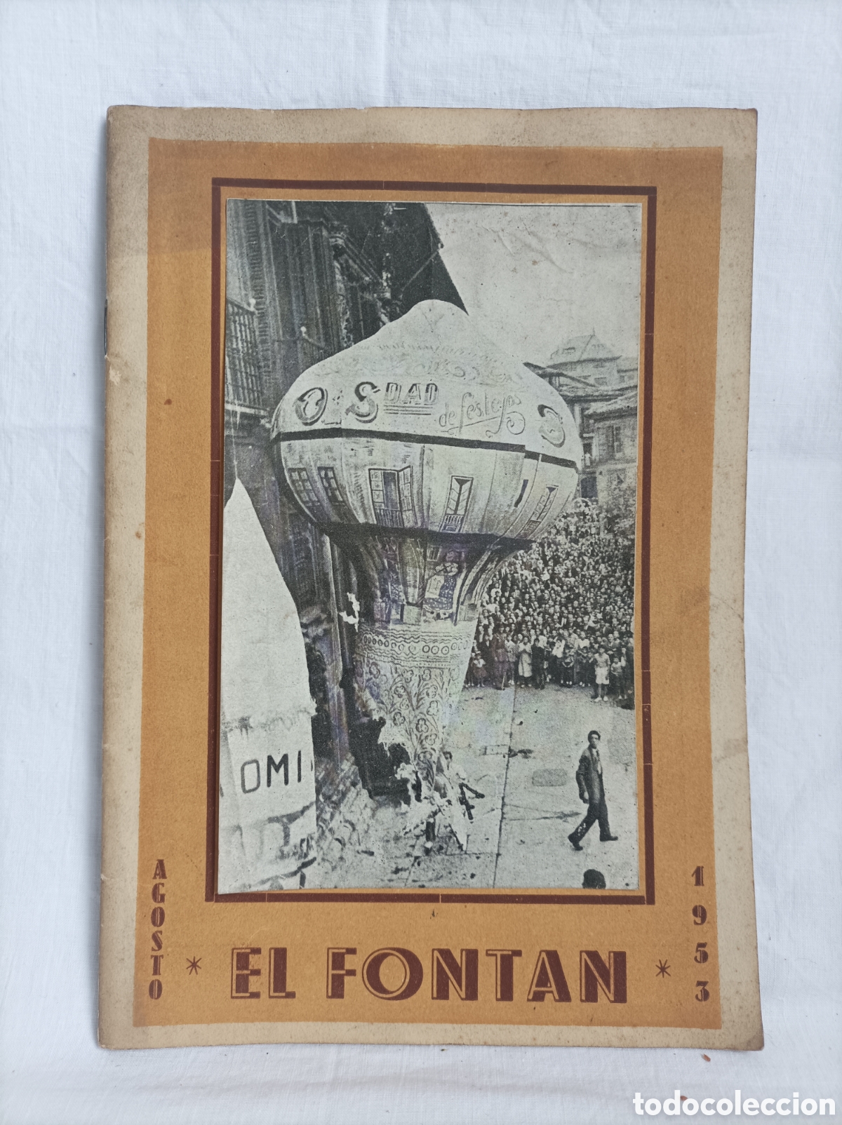 Folletos de turismo: OVIEDO. ASTURIAS. Programa de fiestas de EL FONTAN. 1953