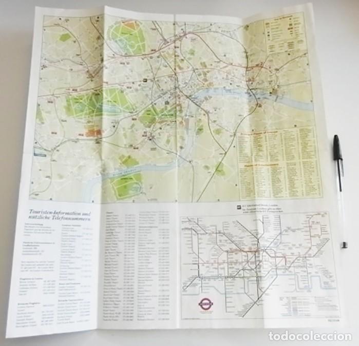 Folletos de turismo: PLANO DE LONDRES - MAPA TUR&Iacute;STICO - INGLATERRA REINO UNIDO - TEXTO NO ESPA&Ntilde;OL