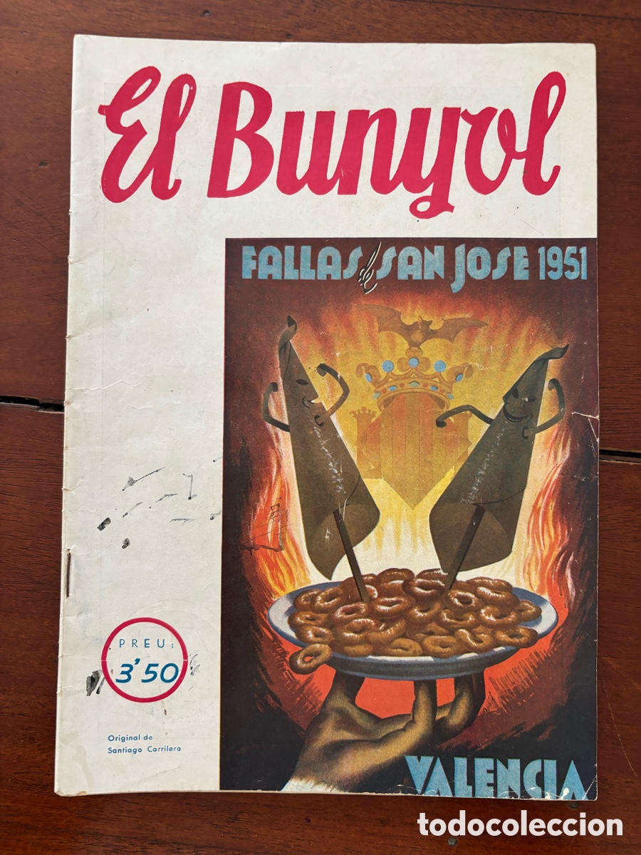 Folletos de turismo: Revista de fallas El Bunyol. Valencia 1951