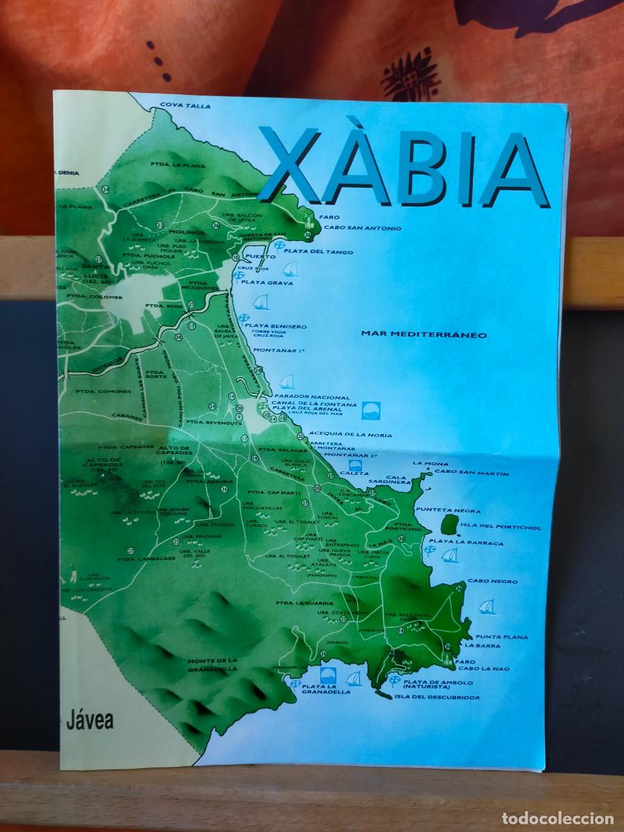 Folletos de turismo: J&Aacute;VEA. X&Aacute;BIA. MAPA. PLANO. CONCEJAL&Iacute;A DE TURISMO. EDICI&Oacute;N 1994.