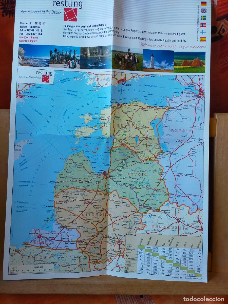 Folletos de turismo: BALTIC STATES. RESTLING. YOUR PASSPORT TO THE BALTICS. 2007.
