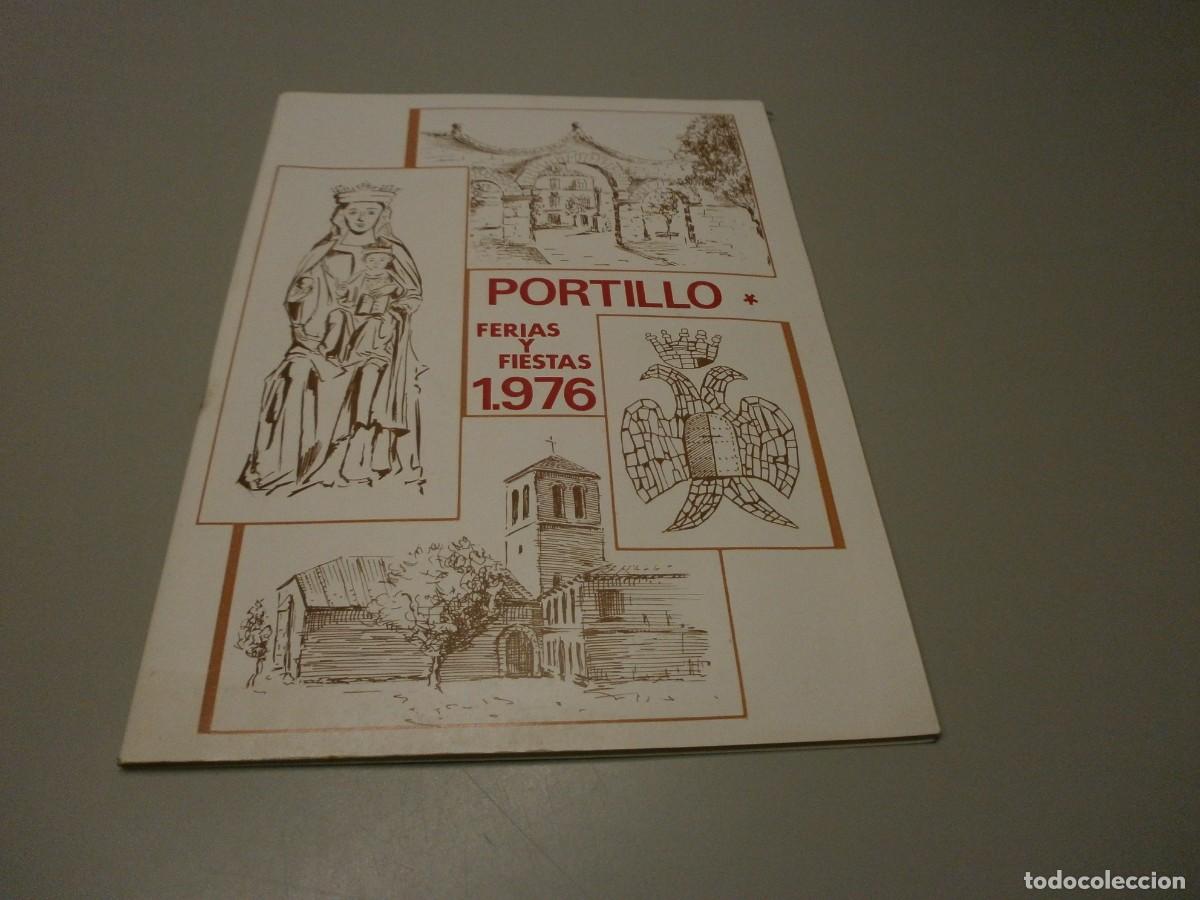 Folletos de turismo: programa de ferias y fiestas de portillo valladolid 1976