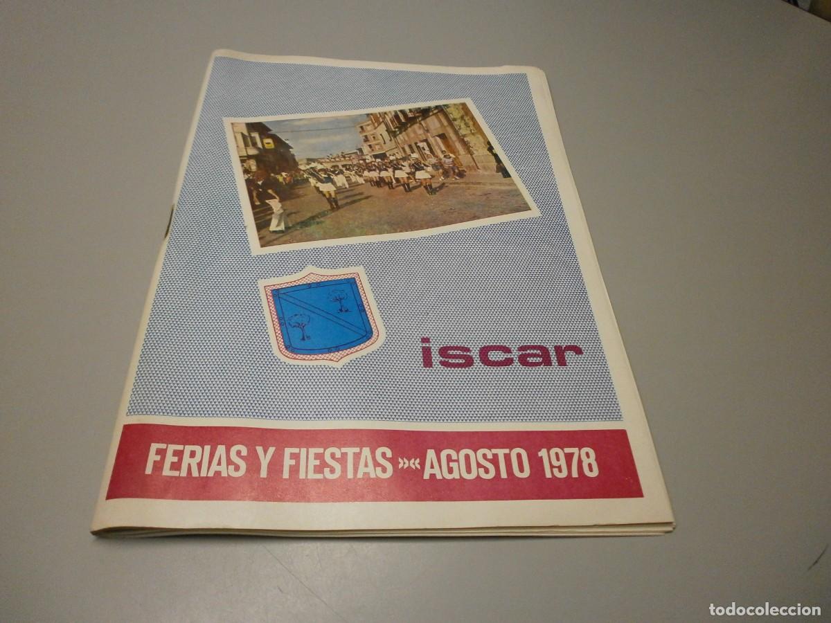 Folletos de turismo: programa de ferias y fiestas de iscar valladolid 1978