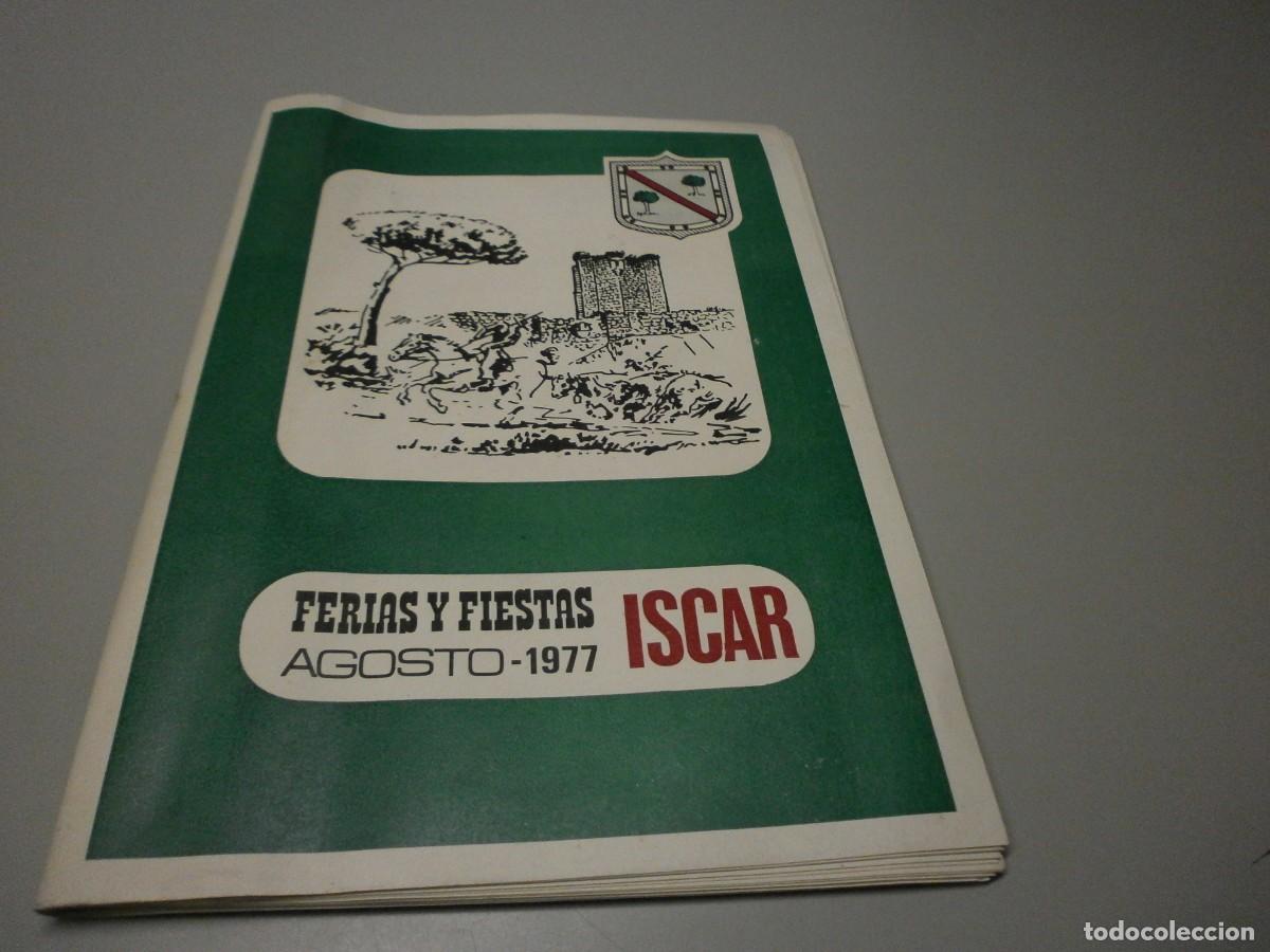 Folletos de turismo: programa de ferias y fiestas de iscar valladolid 1977