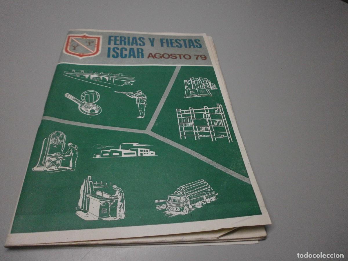 Folletos de turismo: programa de ferias y fiestas de iscar valladolid 1979