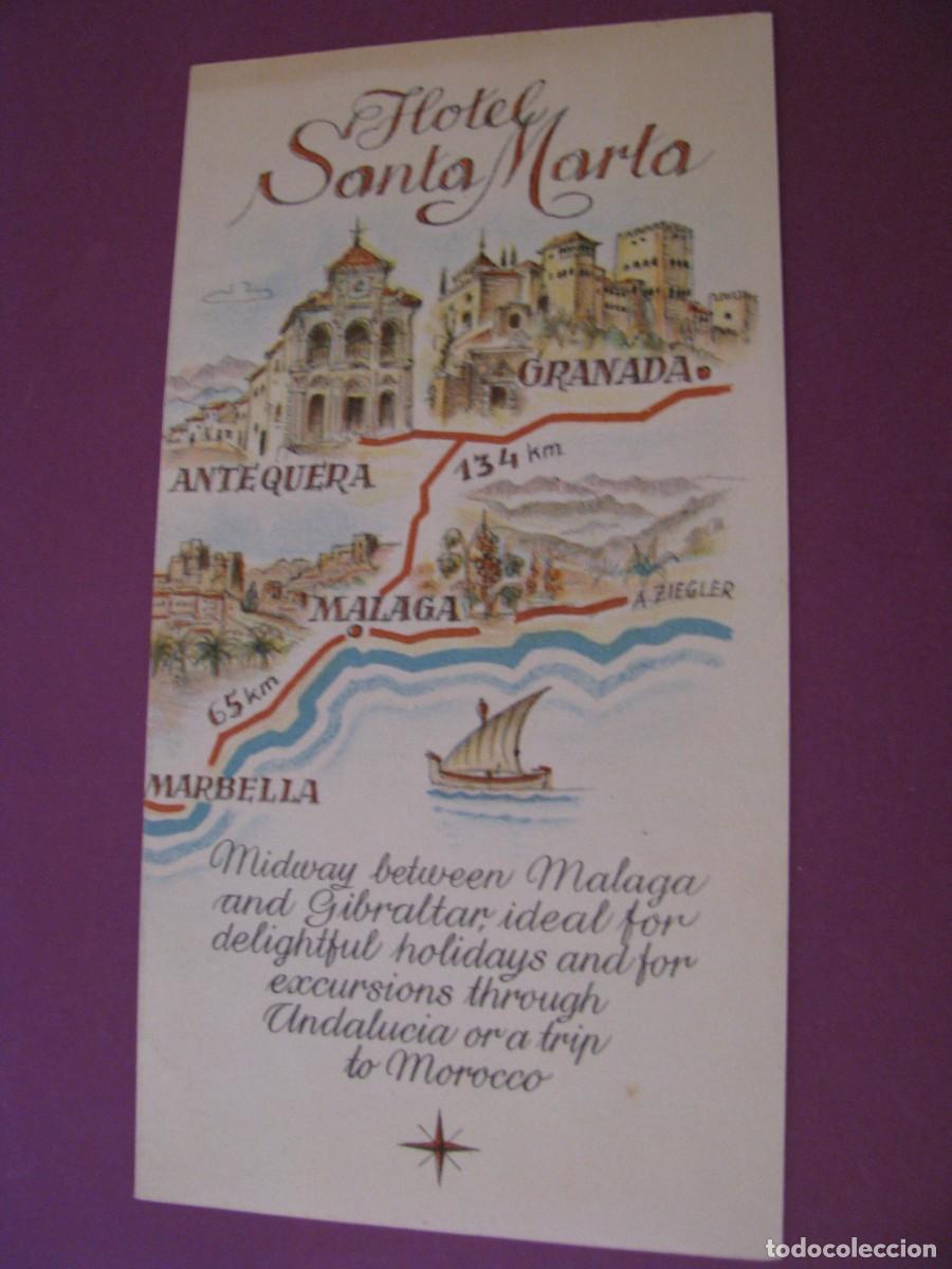 Folletos de turismo: FOLLETO DE TURISMO. HOTEL SANTA MARIA. ESTEPONA. A&Ntilde;OS 50