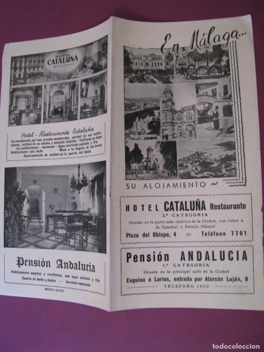 Folletos de turismo: FOLLETO DE TURISMO. MALAGA A&Ntilde;OS 60.