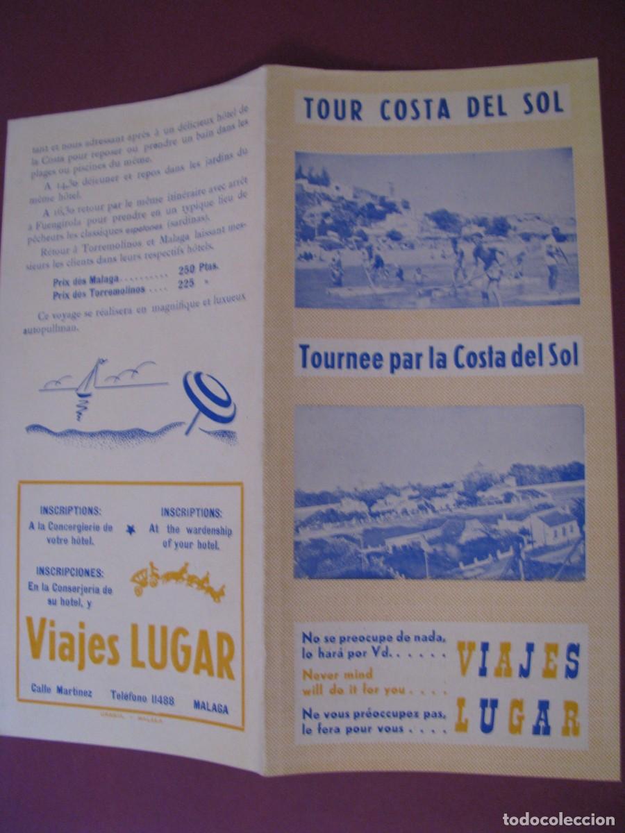 Folletos de turismo: FOLLETO DE TURISMO. COSTA DEL SOL. A&Ntilde;OS 50 O 60