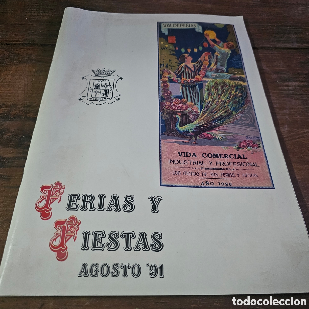 Folletos de turismo: Valdepe&ntilde;as - ferias y fiestas 1991