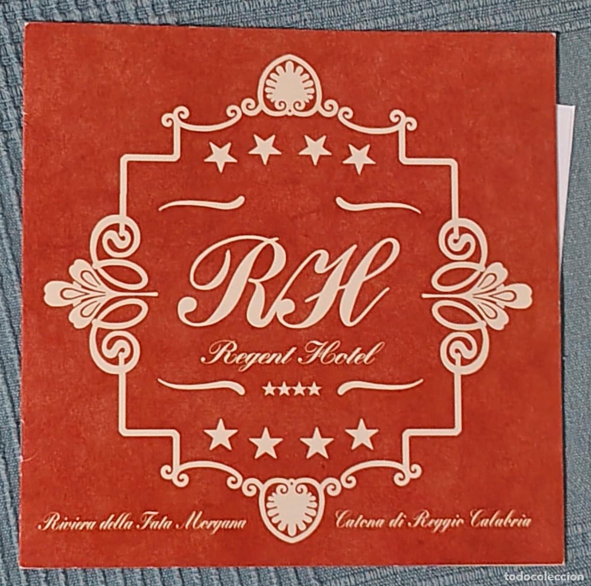 Folletos de turismo: FOLLETO DEL REGENT HOTEL - Riviera della Fata Morgana, Reggio Calabria, Italia
