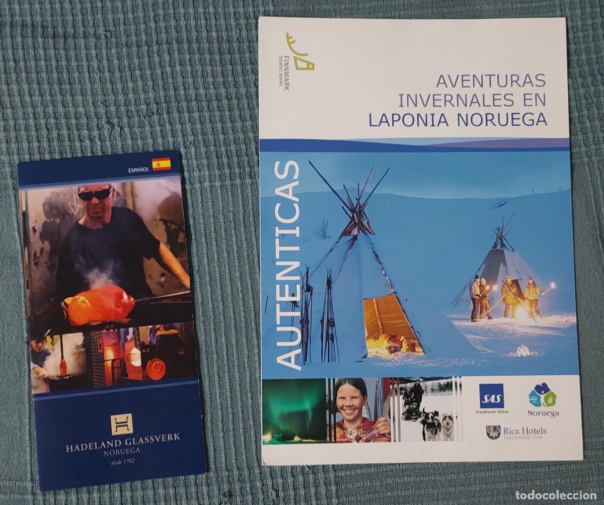 Folletos de turismo: LOTE DE 2 FOLLETOS TUR&Iacute;STICOS DE NORUEGA (LAPONIA / HADELAND GLASSVERK)